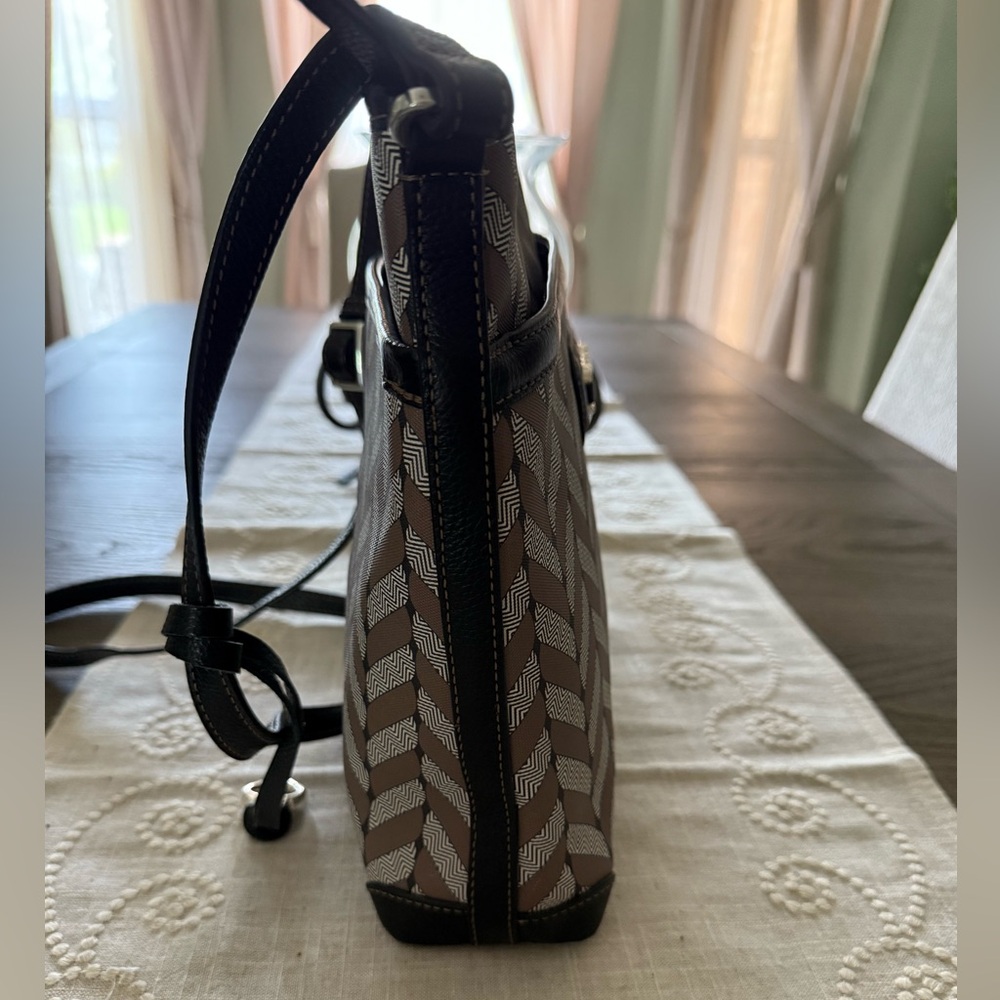 Brighton Journey Interlok Collection Herringbone Crossbody Bag - $365 MSRP - Picture 4 of 5